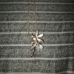 Elegant Gold Fairy Pendant Necklace